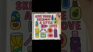 PAMPER YOUR SKIN | Self Love Girl Therapy Coloring Book | NO TALKING | Alcohol Markers | SPED UP