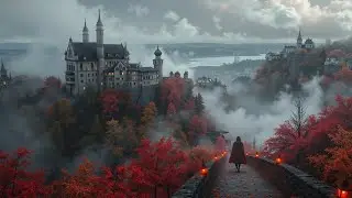 Осенняя дождливая атмосфера для учебы - Туманные замковые вайбы
