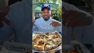 This BAKED POTATO PIZZA is absolutely WICKED ! 🔥🤯 #shorts #food #mukbang
