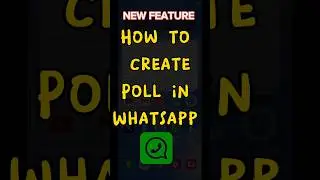 How to Create Poll in WhatsApp (Easy & Fast) #whatsapp #whatsappnewupdate