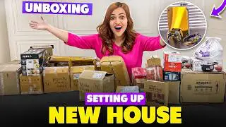 Setting up our NEW HOUSE (Unboxing 100 parcels)