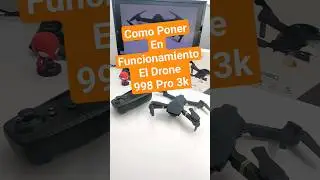 Drone 998 pro 4K como poner en funcionamiento calibraci&oacute;n de control remoto arrancar Motores