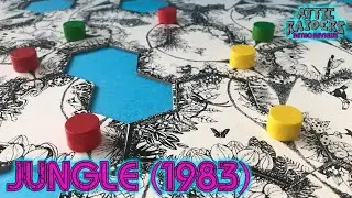 Jungle (1983) by Spear's Games - Vintage Strategy Board Game Review - Rainforest Maze Tile Placement