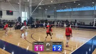 MVA 15 Pink vs CJV 15 regional match 1 set 2