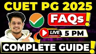 💥CUET PG 2025: Latest Updates 🤩CUET PG MCA 2025 FAQ Session💥#cuetpg #mca #entranceexam #live #qna