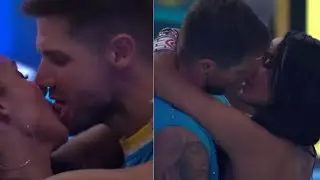 Jonas beijando a Maxiane na festa do bbb26 I PRIMEIRO BEIJO DO BBB I BBb26 com imagem