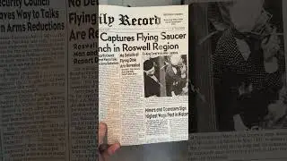 Roswell Daily Record Newspaper - RAAF Captures Flying Saucer!