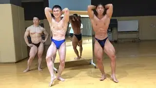 【ボディビル】山崎恭介とガチポージング対決しました！【絞り】