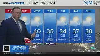Stronger winds, cold air arrive in Maryland on Monday