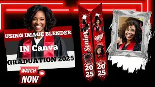 Graduation Stole 2025 Using The Image Blend Tool In Canva