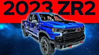 WALKAROUND the 2023 Chevrolet Silverado ZR2 in the Glacier Blue Metallic!
