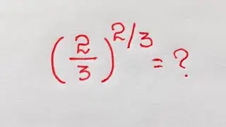 Fractional Exponents Made Easy?|Nice Algebra Math Simplification ❓