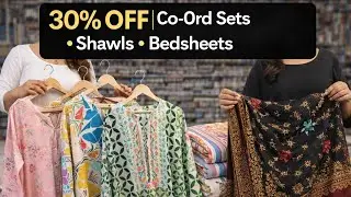Trending Items 😍 | 30% OFF Co-Ord Sets, Shawls, Bedsheets