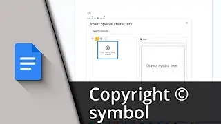 How to insert Copyright symbol &copy; in Google Docs ✅ Tutorial