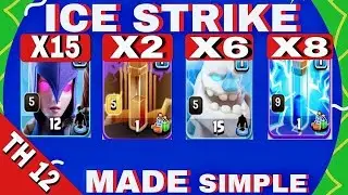 TH 12 witch+Ice Golem+Lighting spell+Earthquake spell Strategy || Best ground Strategy for Th 12