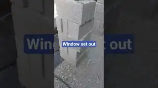 window set out in extension. #brickwork #youtubeshorts #builder #diy #bricklaying #bricklayer #fyp