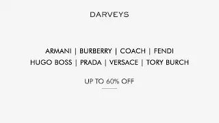 Shop 120+ Luxury Brands At Upto 60% Off With Darveys.com.100% Authentic & Trusted Online Store.