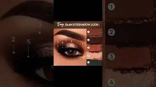 Easy Glam Eyeshadow look#makeuptipsforbeginners #ytshorts