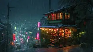 Lofi Atmos – Alone Above the City Rain | Night Lofi for Deep Focus and Late Nights
