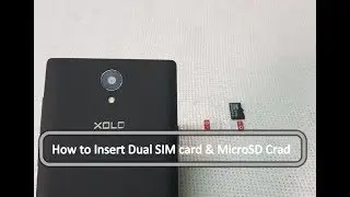 How to insert SIM Card and MicroSD card into Xolo Era 3 series