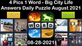 4 Pics 1 Word - Big City Life - 28 August 2021 - Answer Daily Puzzle + Daily Bonus Puzzle