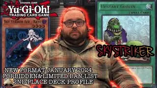 Yugioh new format January 2024 local's 2nd place deck profile-sky striker-Gage haralson