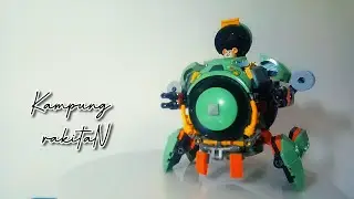 Merakit mainan robot lego overwatch wrecking ball ⚡ speed build 😁😁