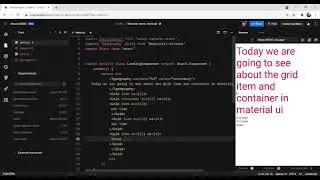 Grid item | Grid Container | React JS