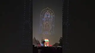 India gate drone show 2025 #happydiwali #hritikbhardwaj