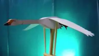 automaton - papercraft - flying swan - dutchpapergirl