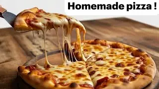 Soft & crispy pizza / quick homemade recipe