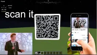 Making a rickroll in Minecraft