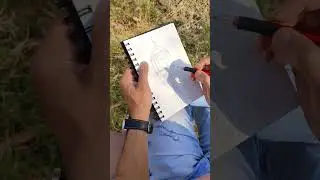 Outdoor drawing practice | traveling sketchbook | pencil drawing