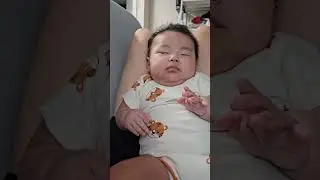 A scary tiger appeared! (Actually just super sleepy) 잠이 덜깬 호랭이 #baby ​#smile #korean #cute​ #sleep
