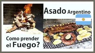 Asado Argentino - Cómo prender fuego para asado con leña?