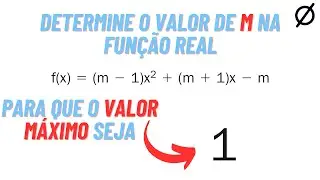 261. Determine o valor de m na função real f(x)=(m-1)x^2+(m+1)x-m para que o valor mínimo seja 1.