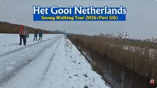 Walking in the snow in the neighbourhood of Het Gooi The Netherlands part 5 of 6