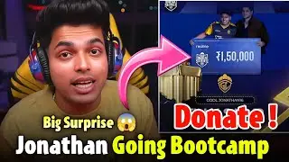 Jonathan Big Surprise 🤯 Donated FULL Prize Pool | Going Bootcamp For BGIS 🔥