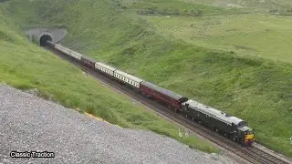 D345 LEAVES BINCOMBE TUNNEL WITH PATHFINDER TOURS 'GOLDEN ANNIVERSARY' SPECIAL TO WEYMOUTH 10-6-23