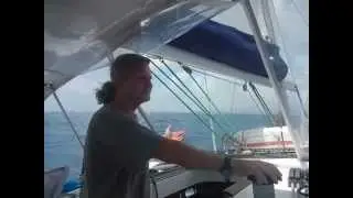 Operating Monet II - Reefing the Main Sail 2