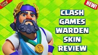 *New* Clash Games Warden Skin Review | July, 2024 Hero Skin | Clash of Clans | Clashflict