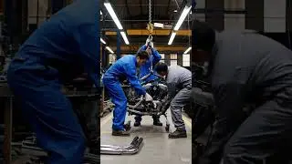 Motorcycle Assembly From Start to Finish 🏍️ #shorts