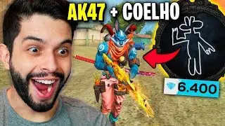 FIZ O DESENHO SECRETO E MITEI COM A NOVA SKIN DO COELHO DA PÁSCOA NO FREE FIRE!!!