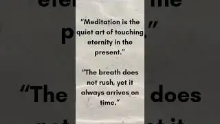 Touching Eternity | Meditation Quotes on Timeless Peace
