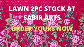 LAWN 2PC EMBROIDERD STOCK AT SABIR ARTS