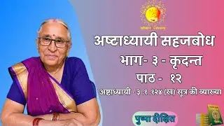 पाठ - १२ , अष्टाध्यायी - ३ .१ .१२४ (ख) सूत्र की व्याख्या - अष्टाध्यायी सहजबोध , भाग ३ - कृदन्त