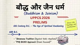 Buddhism and Jainism Part 1 UPPCS PRELIMS 2026
