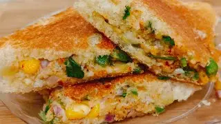 5 Minute Cheese Sandwich 😍 Easy & Fast Recipe 🧀 बच्चों का पसंदीदा नाश्ता !!