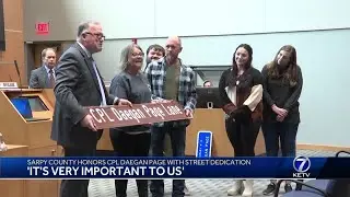 Sarpy County honors CPL Daegan Page with street dedication