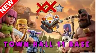 New BEST Th11 War/Trophy Anti-2 Star Base Build - 2017 - 2 Bomb Tower (Hybrid/Farming Loot) DE Farm